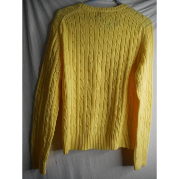 NWT Vintage Brooks Brothers 346 yellow crew neck Sweater 100% cotton Sz L - Picture 5 of 5